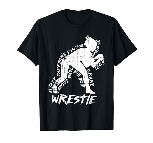High School Wrestling Mom Dad Gift for Girls Wrestling T-Shirt