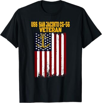 USS San Jacinto CG-56 Cruiser Veterans Day Father's Day T-Shirt