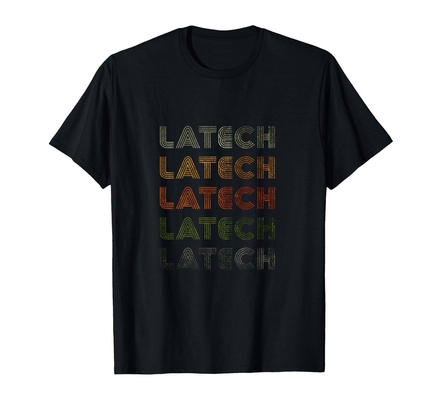 Love Heart Latech Tee Grunge Vintage Style Black Latech T-Shirt