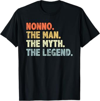 Nonno The Man Myth Legend Father’s day gift for Dad Grandpa T-Shirt