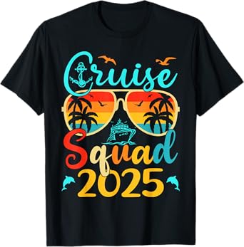 Cruise Squad 2025 Summer Vacation Matching Family Cruise T-Shirt for Men Women Kids