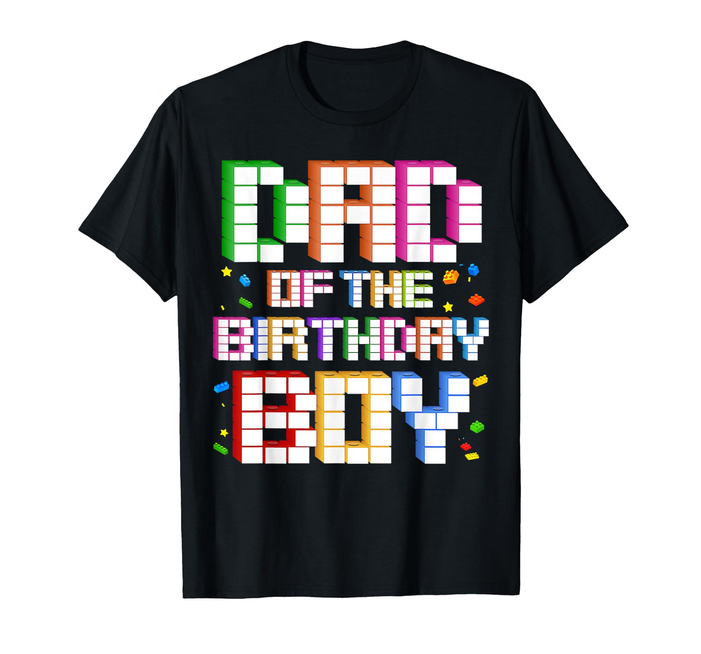 Dad Of The Birthday Boy Family Building Birthday Party T-Shirt