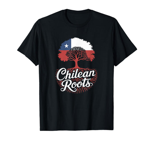 Chilean Roots - Chile Flag Colors Family Tree Souvenir T-Shirt