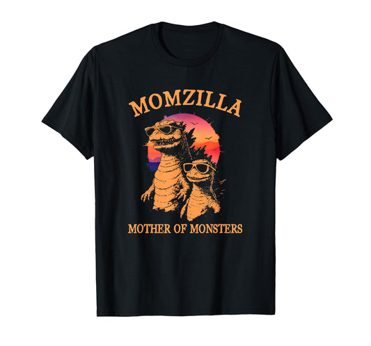 Momzilla Mother Of Monsters Retro Mama Funny mother's day T-Shirt