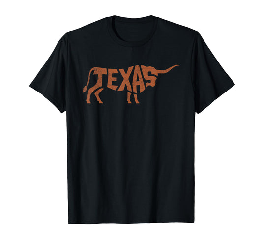 Texas Tee-Tshirt Gifts Texas Vintage Retro Unisex T-Shirt, Black, Small, Short Sleeve, Crew Neck, Regular Fit, Polyester 100%