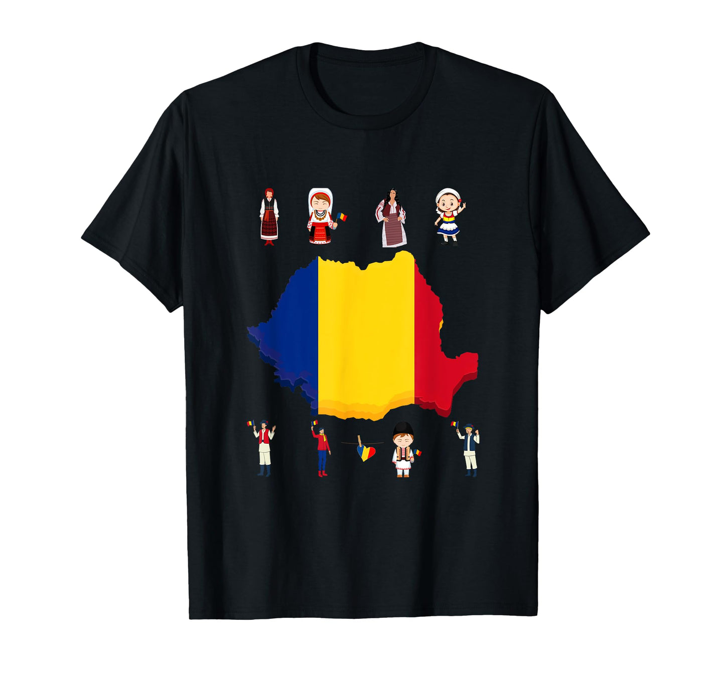 Traditional Romanian Family For Men and Woman T-Shirt