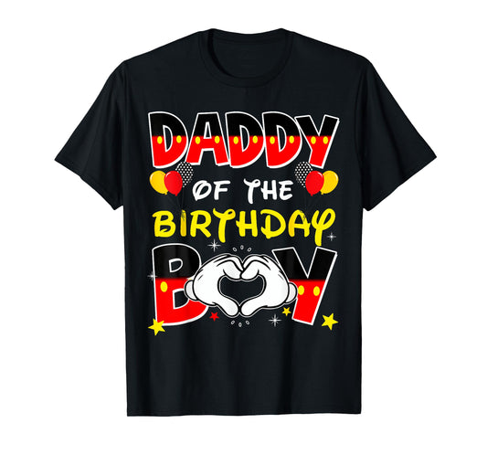 Dad And Mom Daddy Of The Birthday Boy Family Party Decor T-Shirt