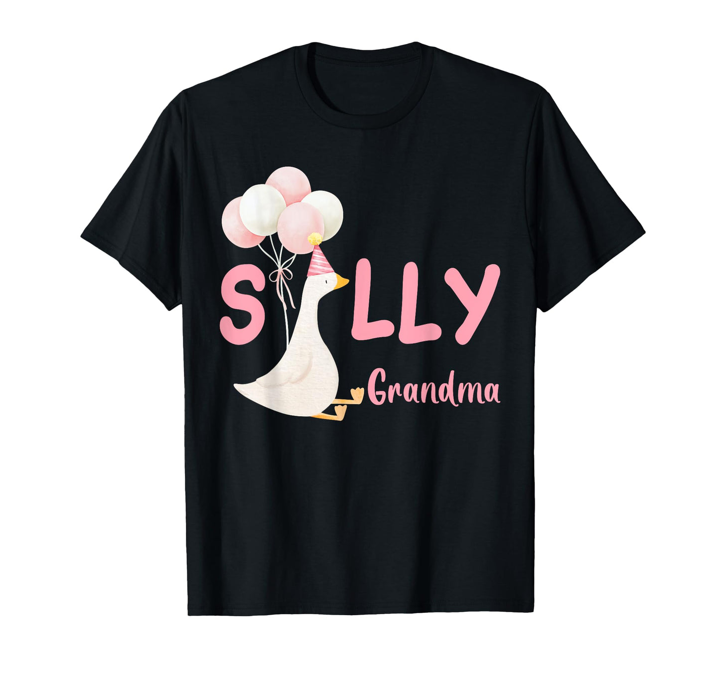 Silly Grandma Goose Family Matching Birthday Squad Crew T-Shirt