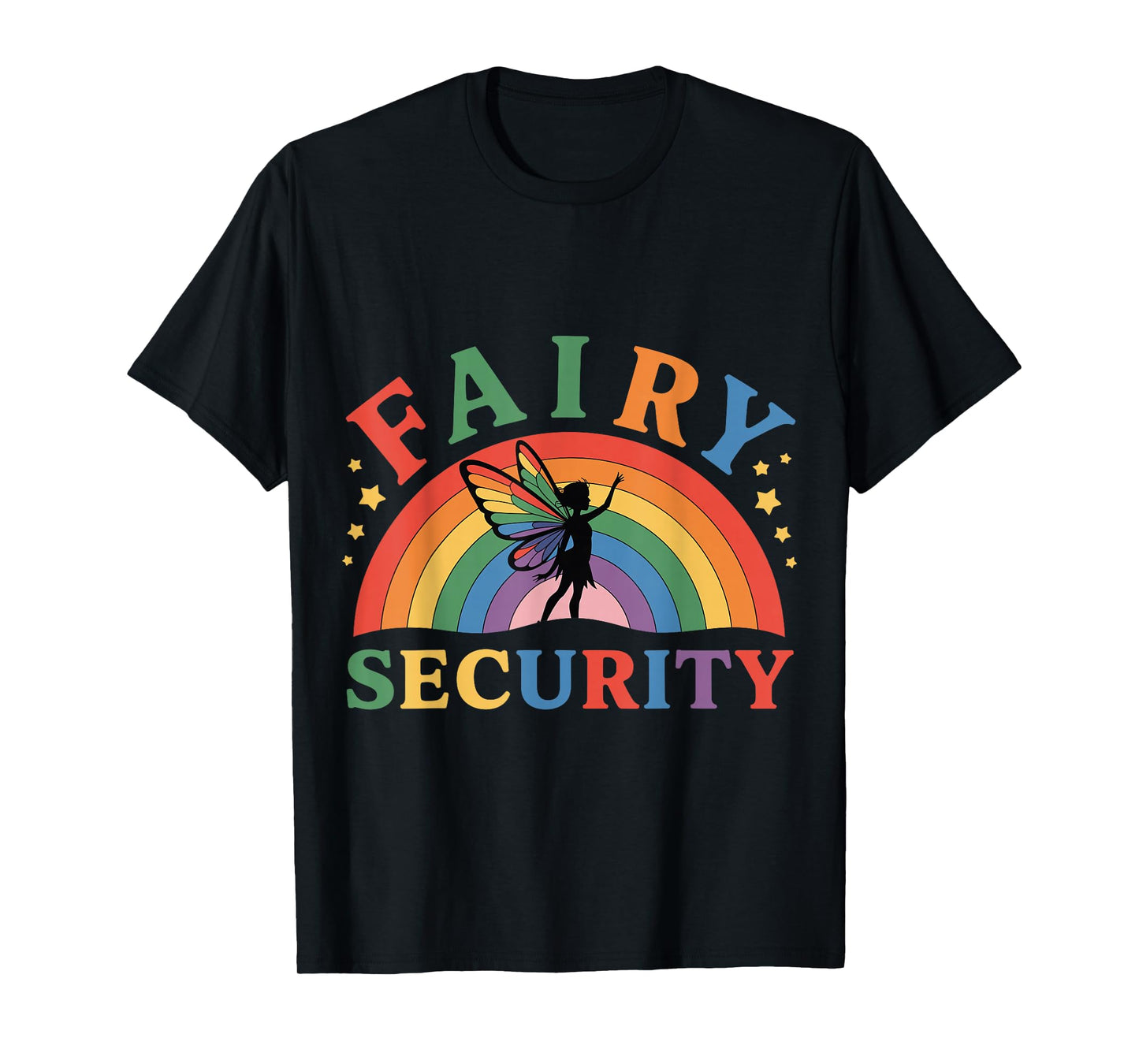 Fairy Security Birthday Halloween Rainbow Cosplay Kids Boys T-Shirt