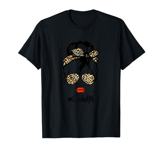 Classy Lala Life With Leopard Pattern Shades #Lalalife T-Shirt