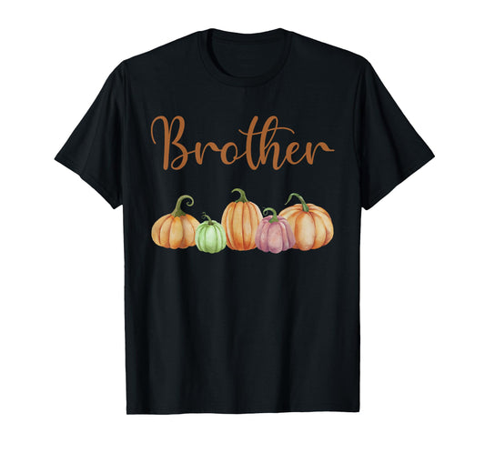 Brother of Little Pumpkin First Birthday Autumn Pumpkin T-Shirt