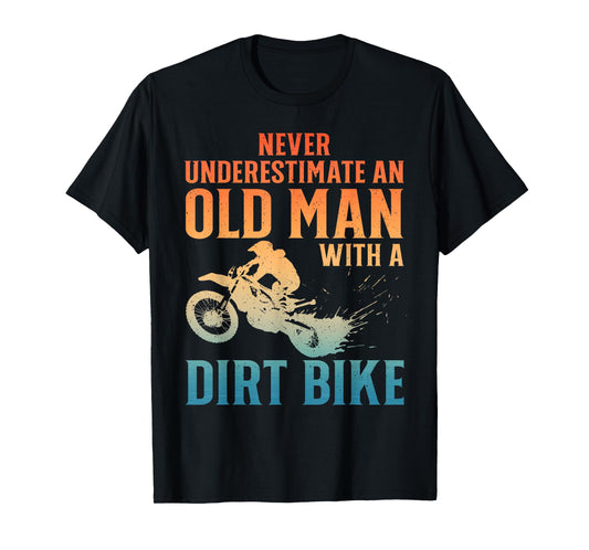 Dirt Bike Art For Men Grandpa Dad Dirtbike Dirt Bike Lover T-Shirt