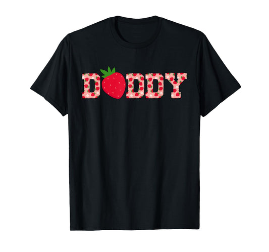 Daddy Berry Sweet Cute Strawberry Birthday Matching Family T-Shirt