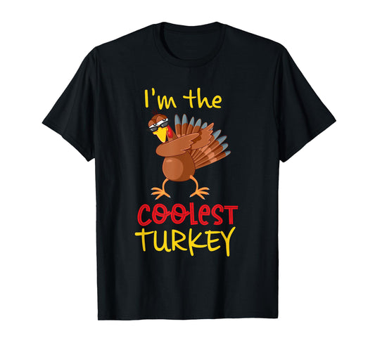 Coolest Turkey Matching Family Group Thanksgiving Party T-Shirt