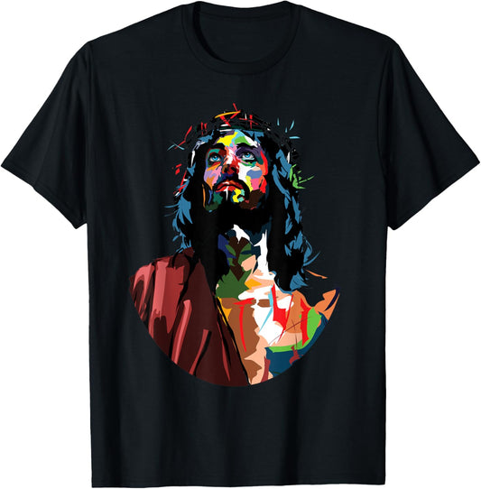 Vintage Got King Jesus Christ Sweet Face Image T-Shirt