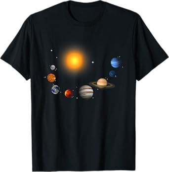 Our Solar System, Science Education,T Shirt Men, Women, Kids T-Shirt