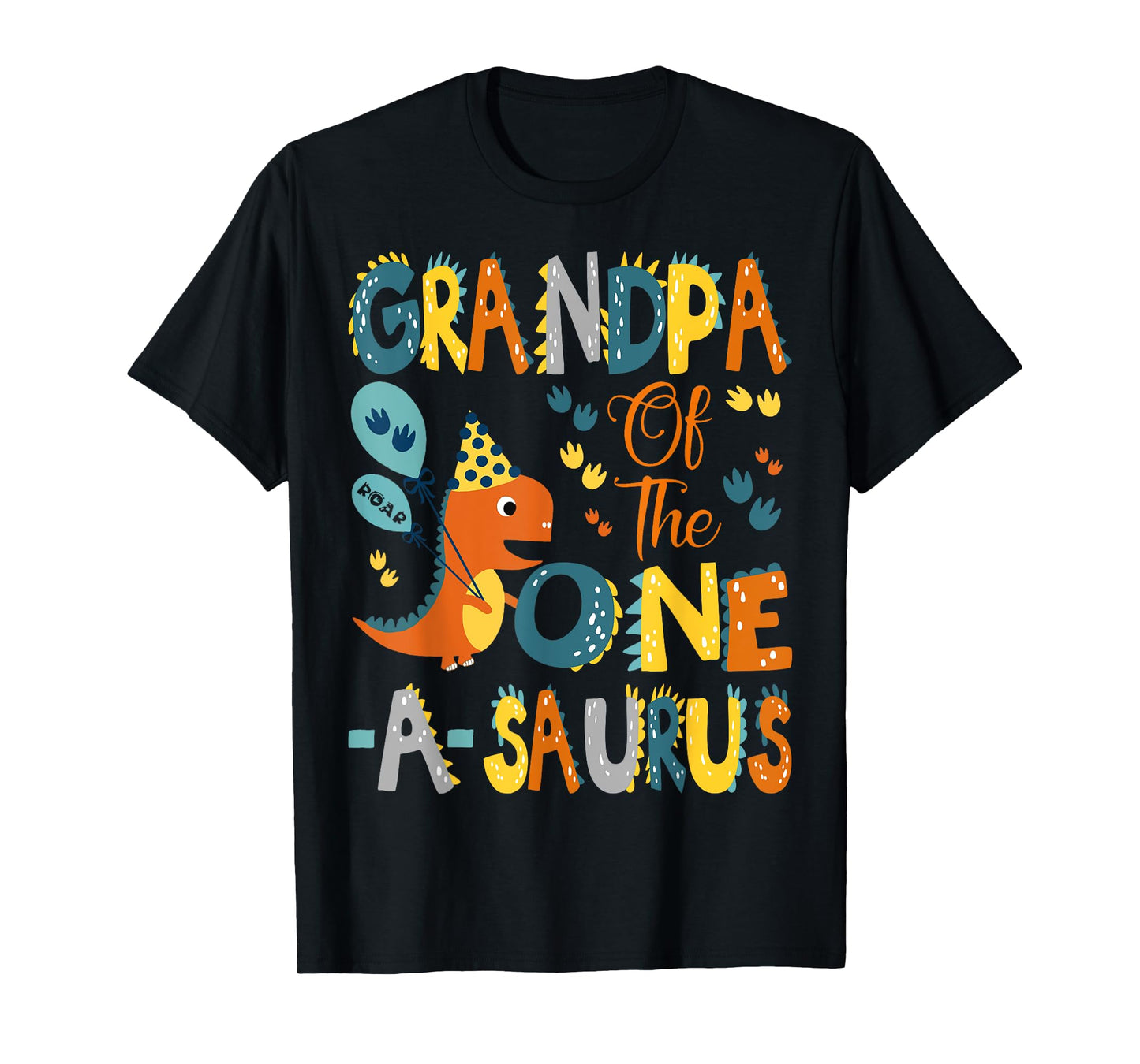 Grandpa Of The One-A-Saurus 1St Birthday Dinosaur Party T-Shirt