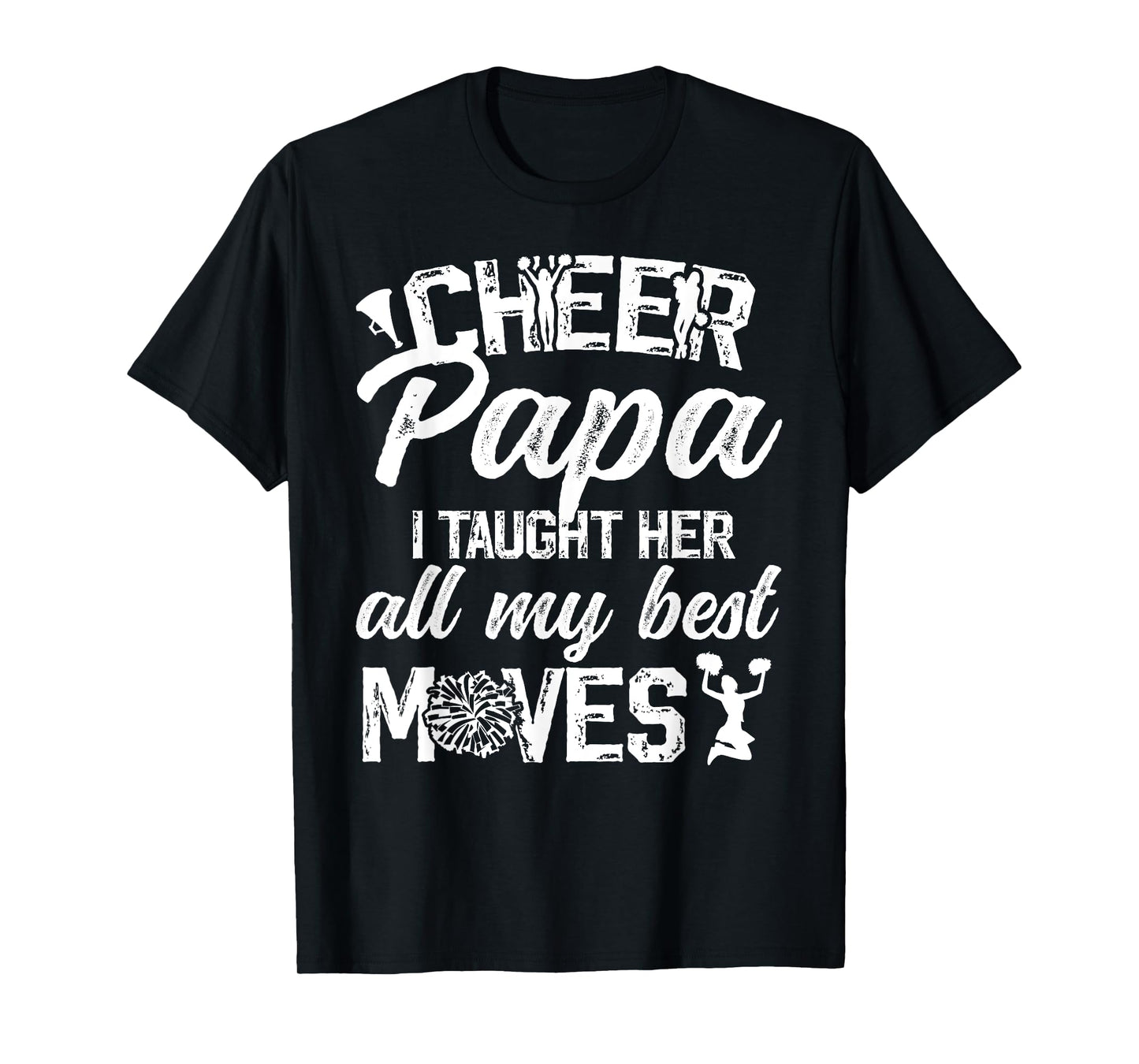 Cheer Papa Grandpa Proud Papa Of A Cheerleader Papa T-Shirt