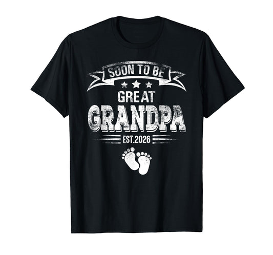 Soon to be great Grandpa est. 2026 Expecting Father T-Shirt