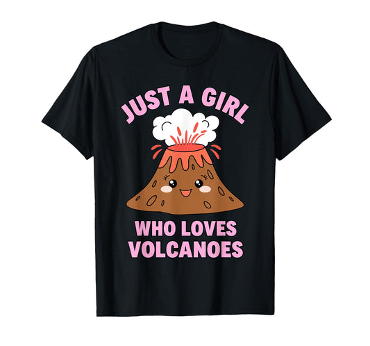 Cute Volcano Art For Girls Women Kids Lava Volcanology Lover T-Shirt