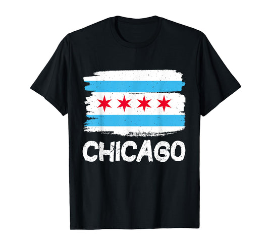 Cool Chicago Flag T-Shirt