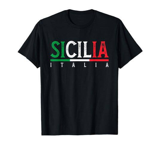 Sicilia Italia | Flag Of Sicily | Proud Sicilian Italian T-Shirt