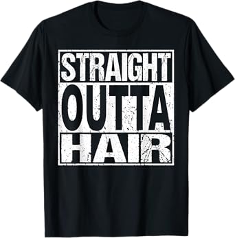 Bald Guy T Shirt Hair Loss Baldness Funny Joke Gift T-Shirt