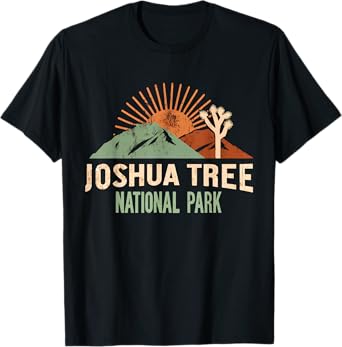 Joshua Tree National Park Vintage Hiking Camping Outdoors T-Shirt