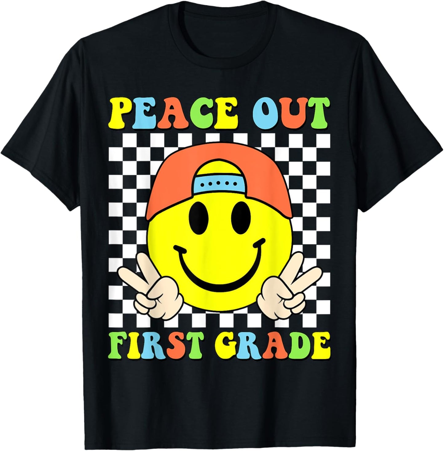 Peace Out 1st Grade Boys Kid Graduation Last Day Of School T-Shirt