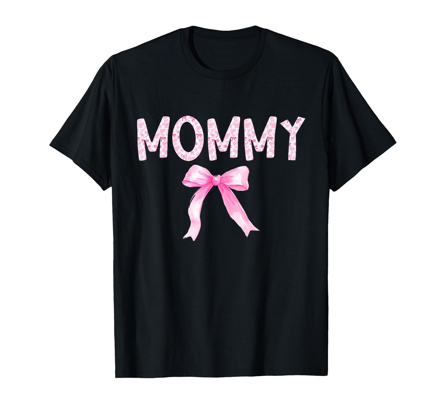 Mommy Birthday Squad Matching Coquette Bow Family Party T-Shirt