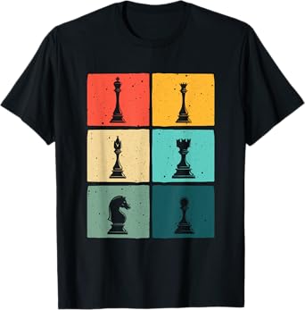 Funny Chess Gift For Men Women Boys Kids Chess Player Pieces T-Shirt