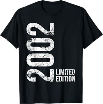 23rd Birthday 23 Years Old Man Woman Vintage 2002 T-Shirt