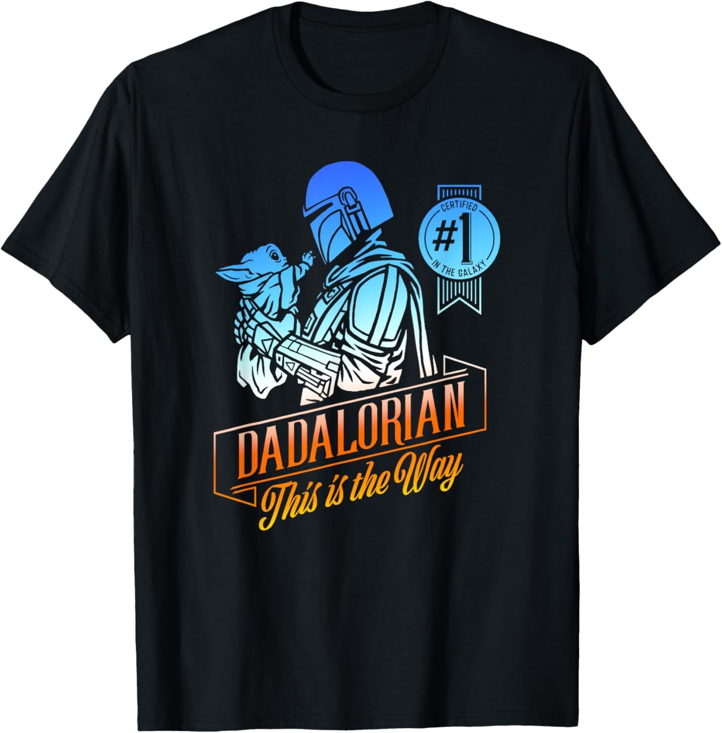 Star Wars The Mandalorian Father's Day #1 In The Galaxy T-Shirt