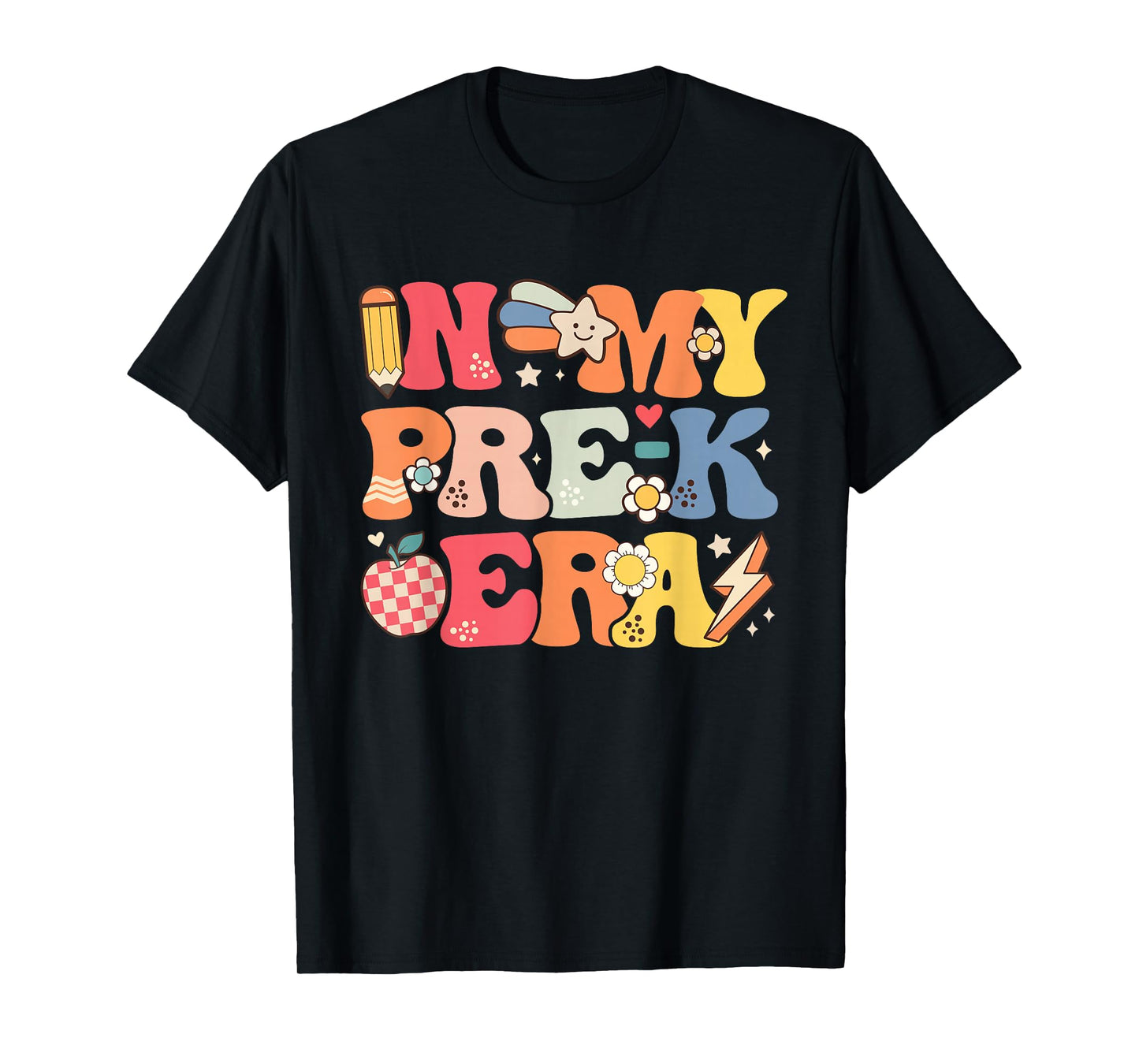 In My Pre-K Era Girl Back To School Cute PreSchool Teacher T-Shirt