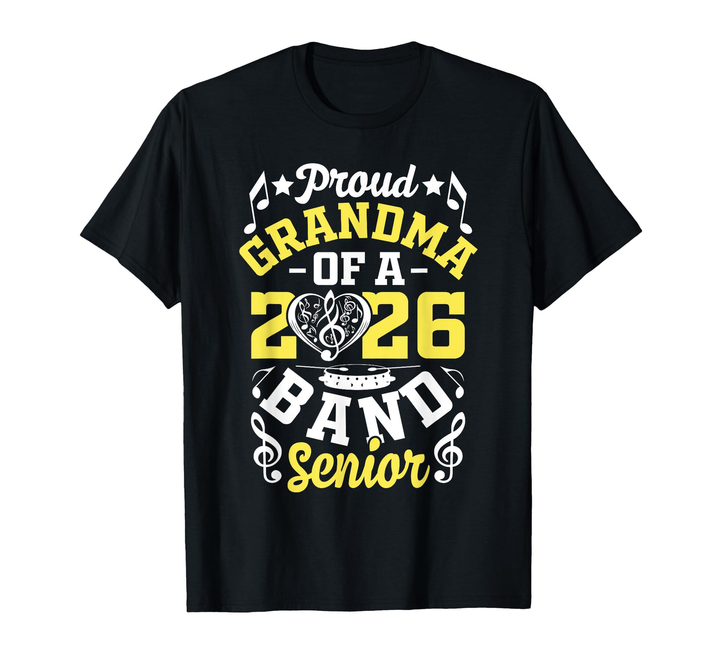 Proud Grandma of a band senior 2026 graduation T-Shirt