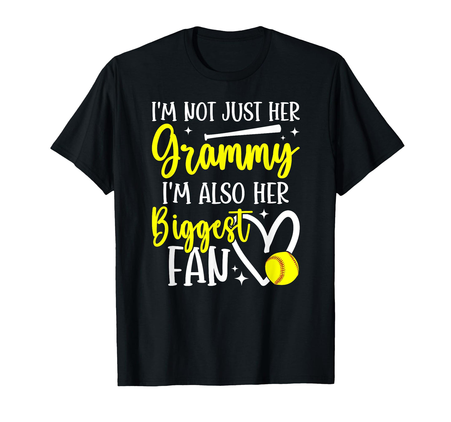 His Biggest Fan Softball Grammy Of A Softball Player Grammy T-Shirt