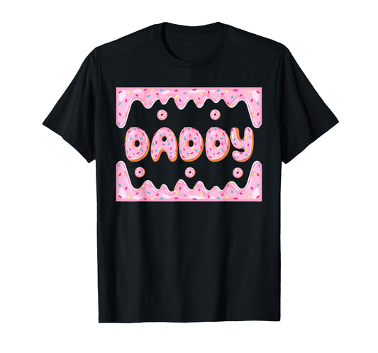 Daddy Dad Matching Birthday Squad Crew Donut Family T-Shirt