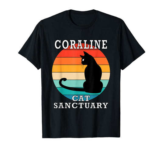 Coraline Cat Sanctuary Group Family Reunion Name T-Shirt