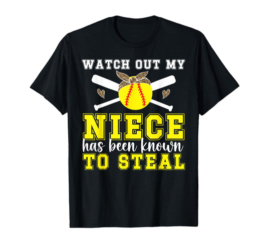 Softball Aunt Funny Aunt Of A Softball Player Aunt T-Shirt