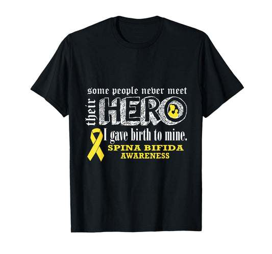 Spina Bifida Awareness Warrior's Mom I gave Birth To Mine He T-Shirt