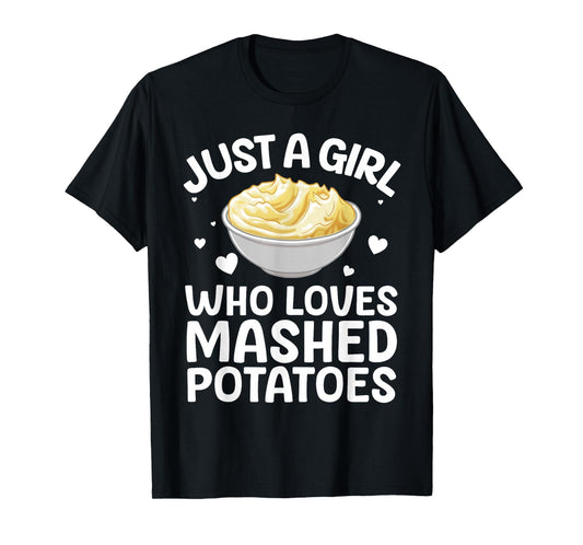 Mashed Potato Art for Women Girls Thanksgiving Mashed Potato T-Shirt