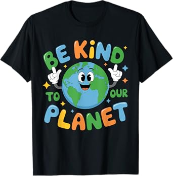Be Kind to Our Planet Earth Day Hippie Planet Anniversary T-Shirt
