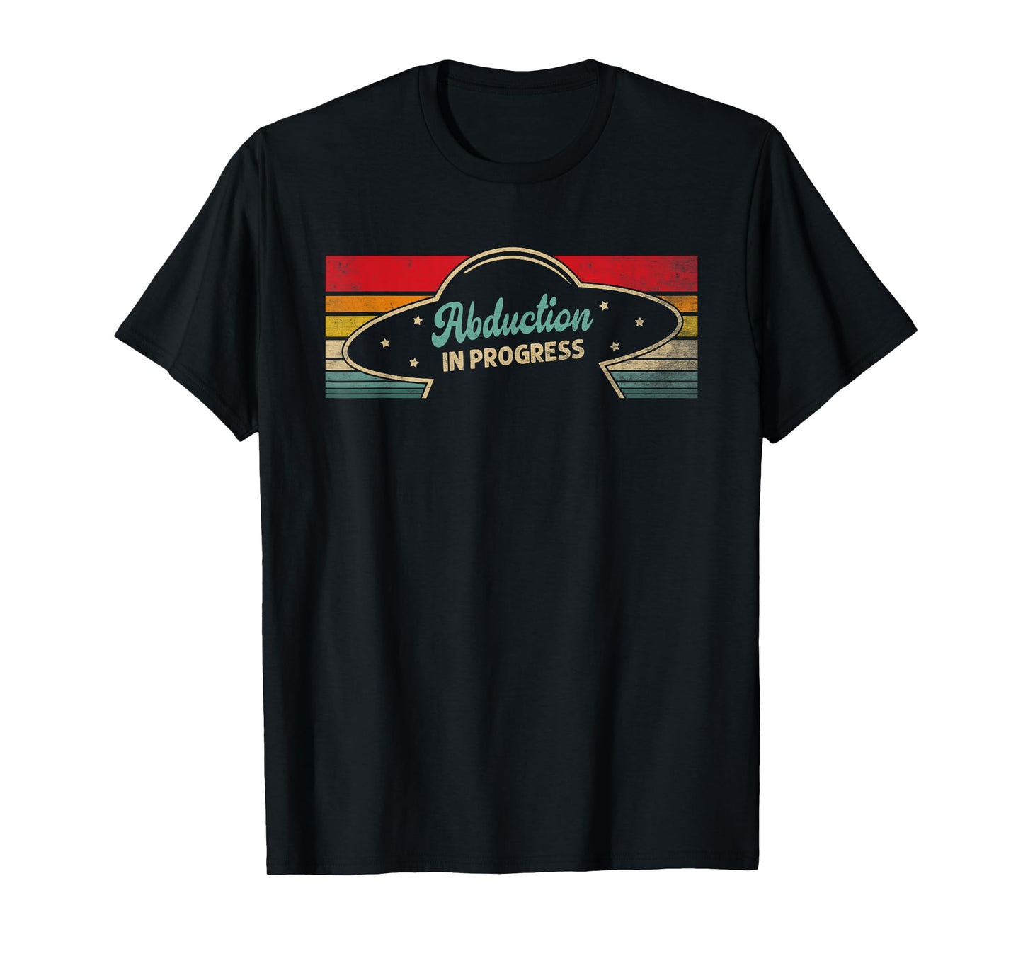 Abduction In Progress UFO Retro Alien Extra-Terrestrial T-Shirt