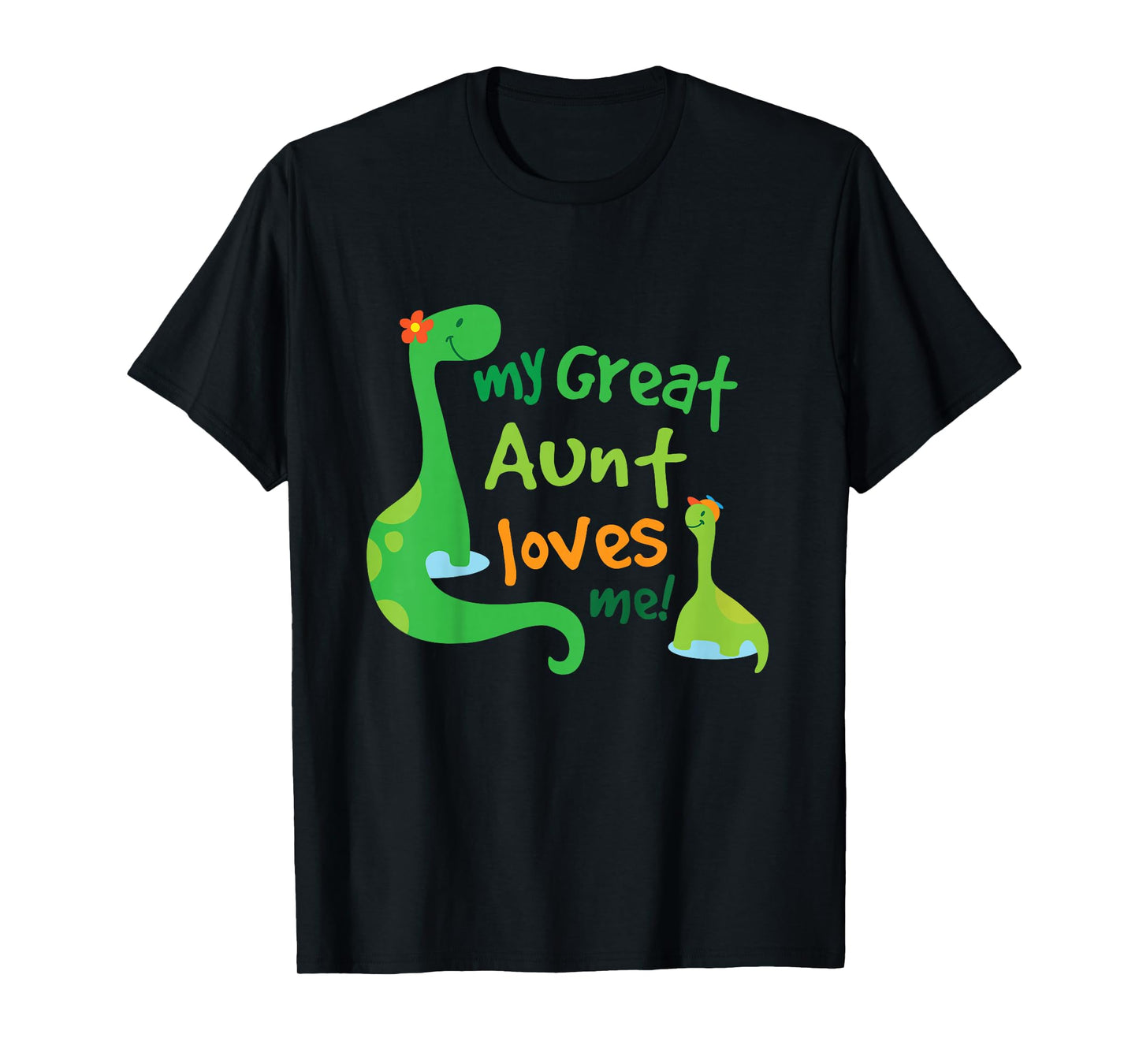 Kids My Great Aunt Loves Me Dinosaur Nephew T-Shirt