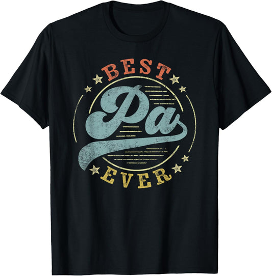 Best Pa Ever Father's Day Pa Gifts Vintage Emblem T-Shirt