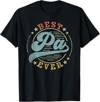 Best Pa Ever Father's Day Pa Gifts Vintage Emblem T-Shirt