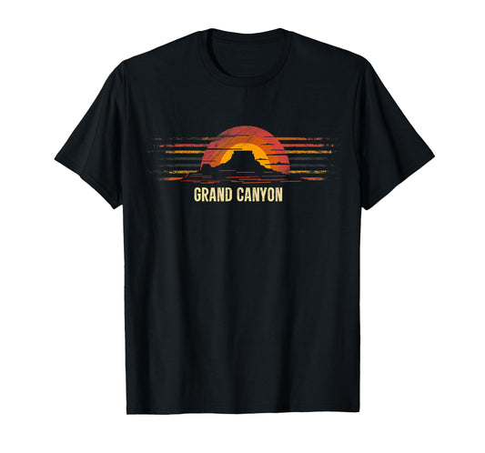 Grand Canyon - US National Park Vintage Men Women Kids Retro T-Shirt