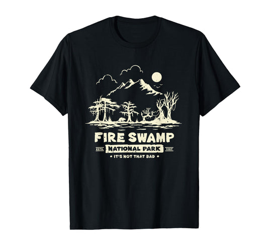 Vintage Fire Swamp National Park Camping Hiking Mountain T-Shirt