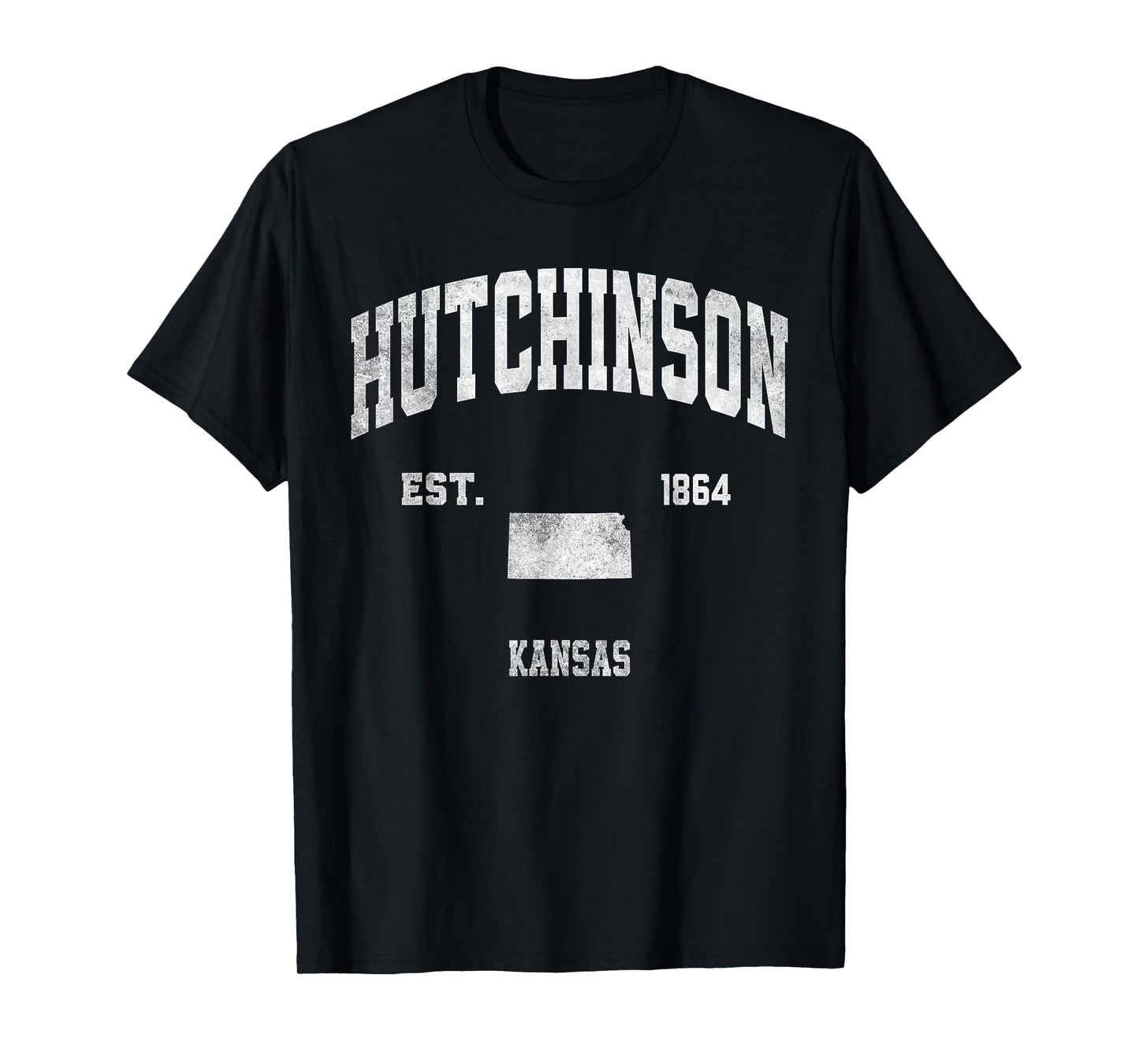 Hutchinson Kansas KS Athletic Throwback Souvenir T-Shirt