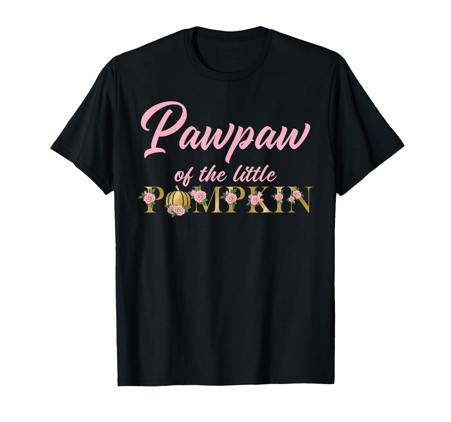 Pawpaw of Little Pumpkin First Birthday Autumn Pumpkin T-Shirt